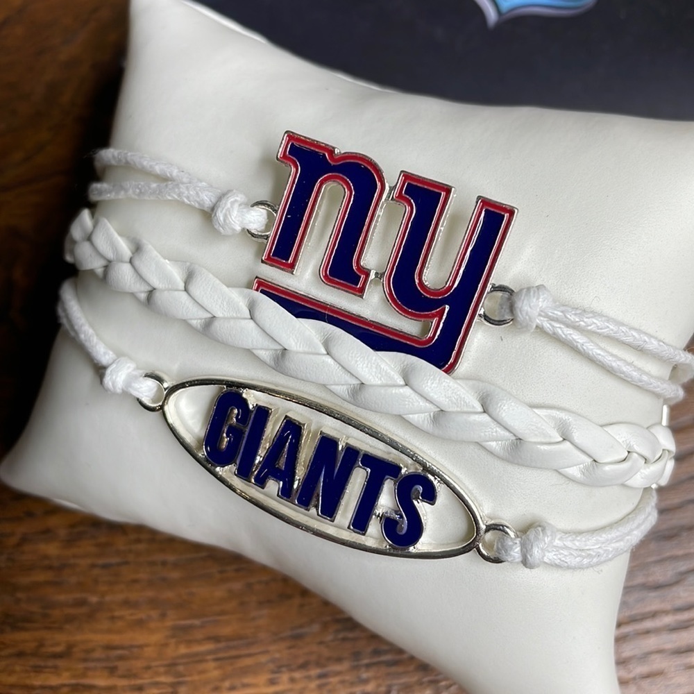 New In Box - New York Giants Rope Bracelet‎